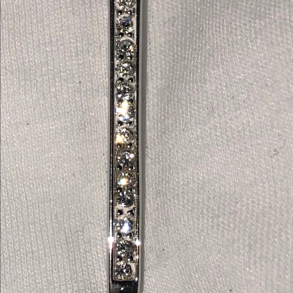 Swarovski silver necklace charm